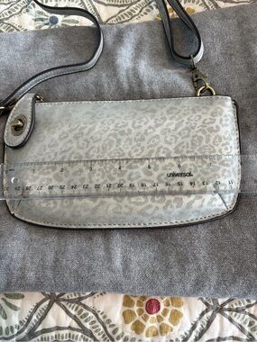 Joy Susan Silver Leopard-Print Crossbody Bag